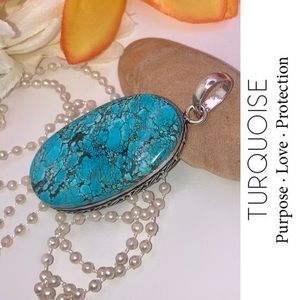 🔷FABULOUS🔷 Turquoise Gemstone Handmade Pendant